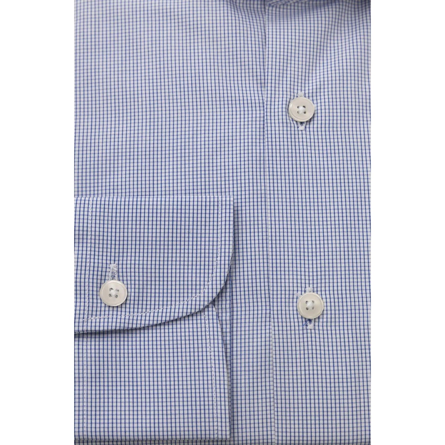 Men Cotton Long Sleeves Dress Shirt – Breathable - Blue, White -Guocali