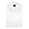 Men Cotton Long Sleeves Dress Shirt – Breathable - White -Guocali