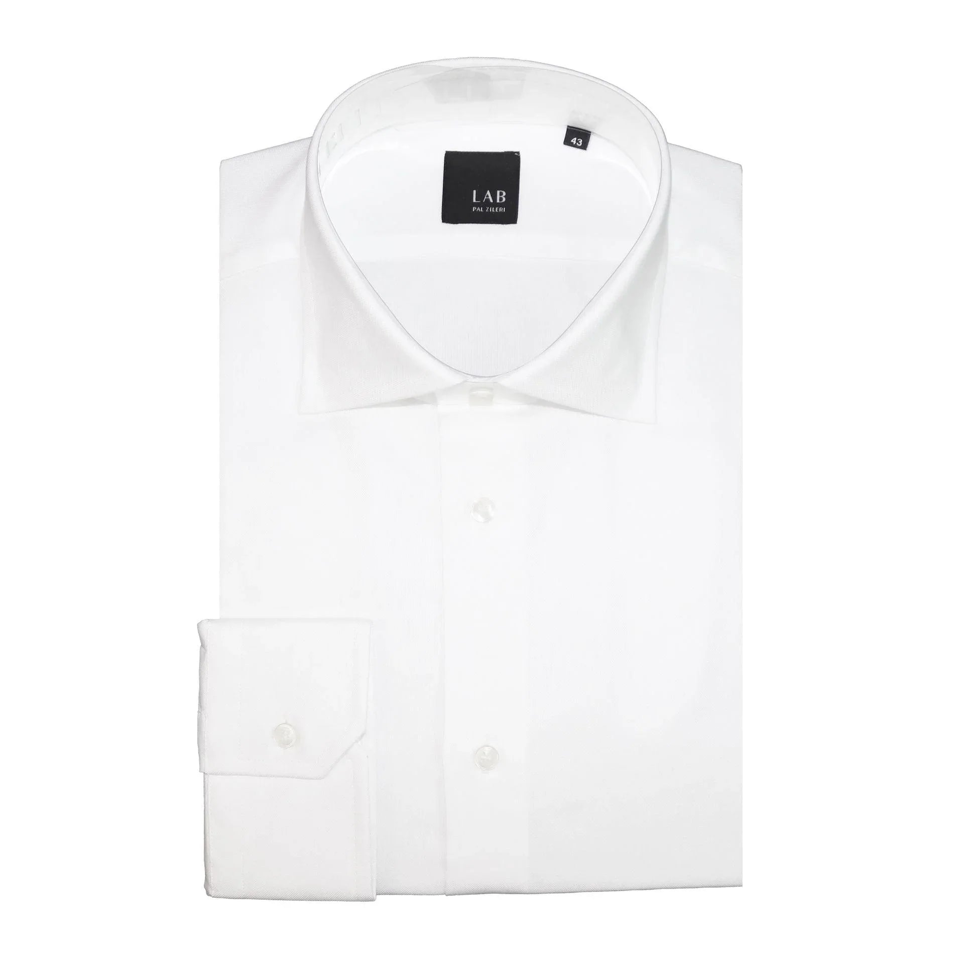 Men Cotton Long Sleeves Dress Shirt – Breathable - White -Guocali
