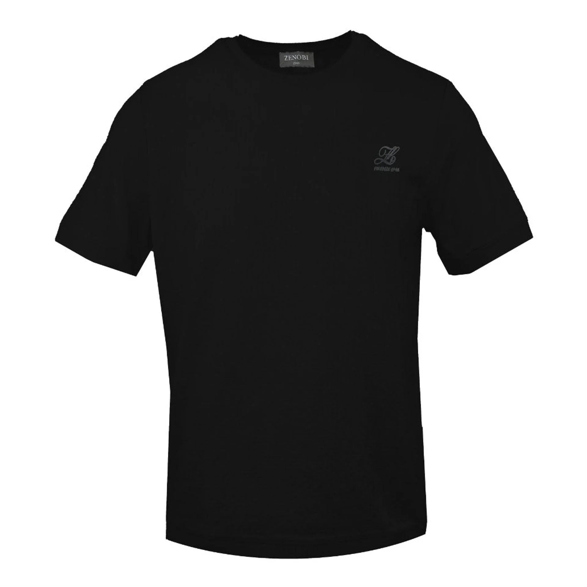 Men Crew-Neck Short-Sleeves T-Shirt – Breathable - Black -Guocali