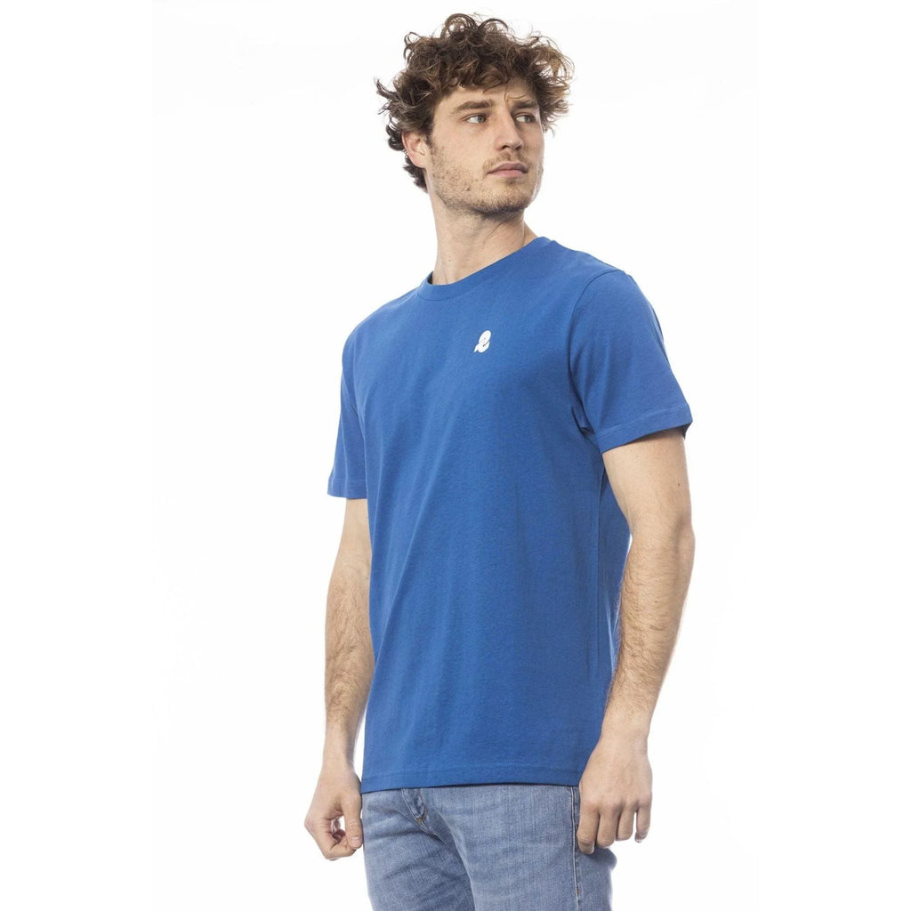 Men Crew-Neck Short-Sleeves T-Shirt – Breathable - Blue -Guocali