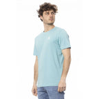 Men Crew-Neck Short-Sleeves T-Shirt – Breathable - Blue -Guocali