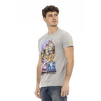 Men Crew-Neck Short-Sleeves T-Shirt – Breathable - Gray -Guocali