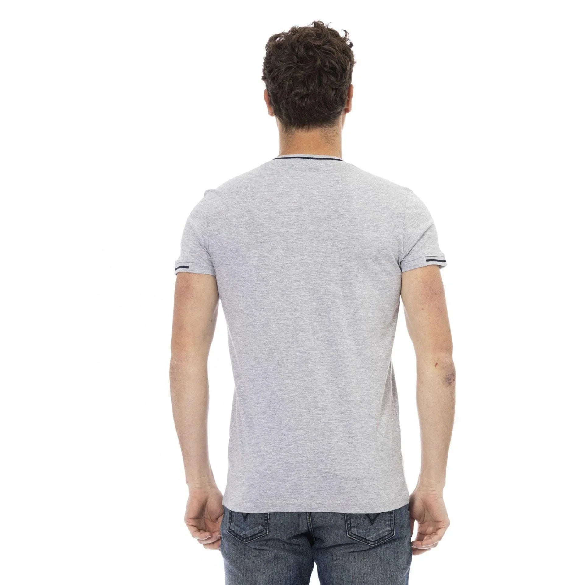 Men Crew-Neck Short-Sleeves T-Shirt – Breathable - Gray -Guocali
