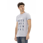 Men Crew-Neck Short-Sleeves T-Shirt – Breathable - Gray -Guocali