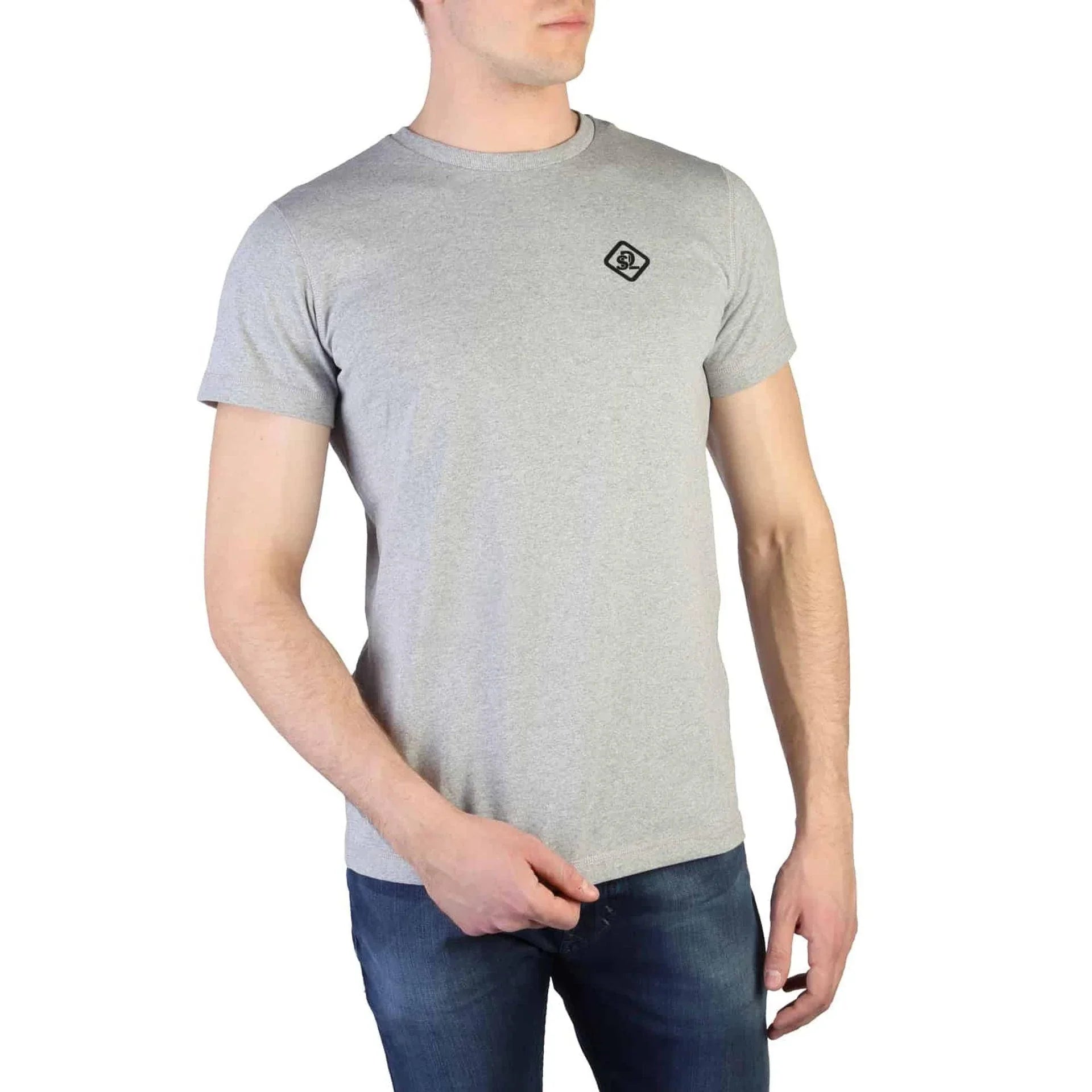 Men Crew-Neck Short-Sleeves T-Shirt – Breathable - Gray -Guocali