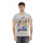 Men Crew-Neck Short-Sleeves T-Shirt – Breathable - Gray -Guocali