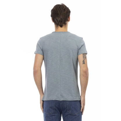 Men Crew-Neck Short-Sleeves T-Shirt – Breathable - Gray -Guocali