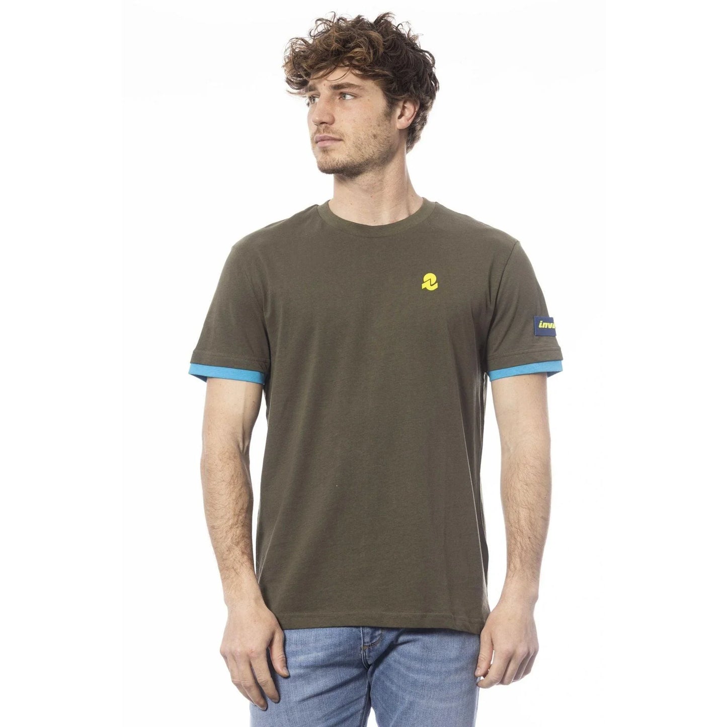 Men Crew-Neck Short-Sleeves T-Shirt – Breathable - Green -Guocali