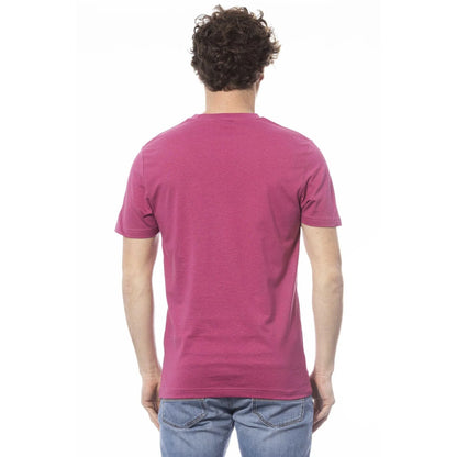 Men Crew-Neck Short-Sleeves T-Shirt – Breathable - Purple -Guocali