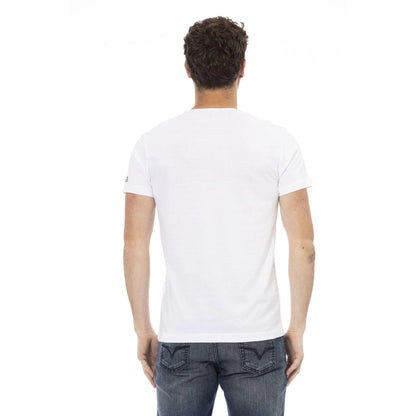 Men Crew-Neck Short-Sleeves T-Shirt – Breathable - White -Guocali