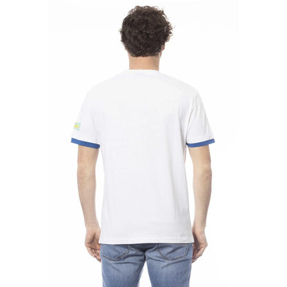 Men Crew-Neck Short-Sleeves T-Shirt – Breathable - White, Blue, Yellow -Guocali