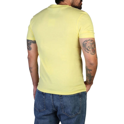 Men Crew-Neck Short-Sleeves T-Shirt – Breathable - Yellow -Guocali