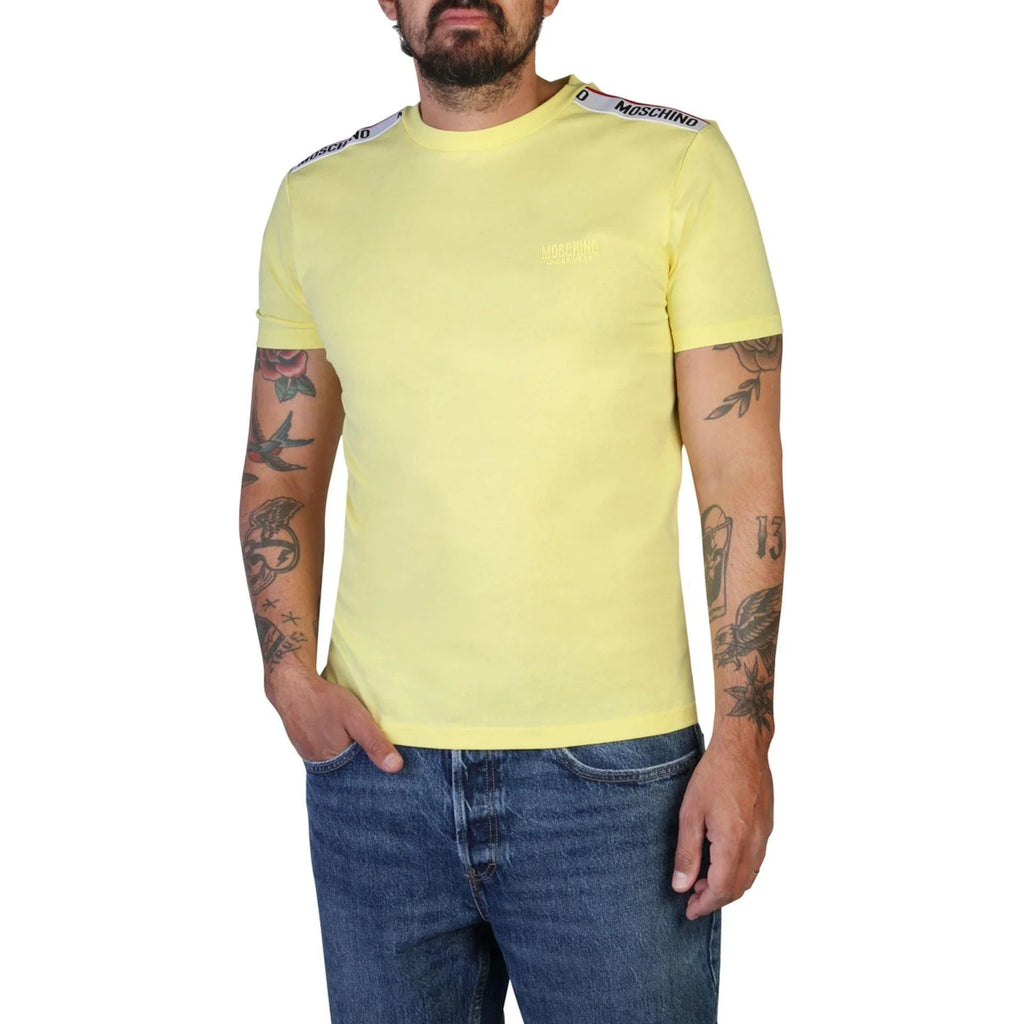 Men Crew-Neck Short-Sleeves T-Shirt – Breathable - Yellow -Guocali