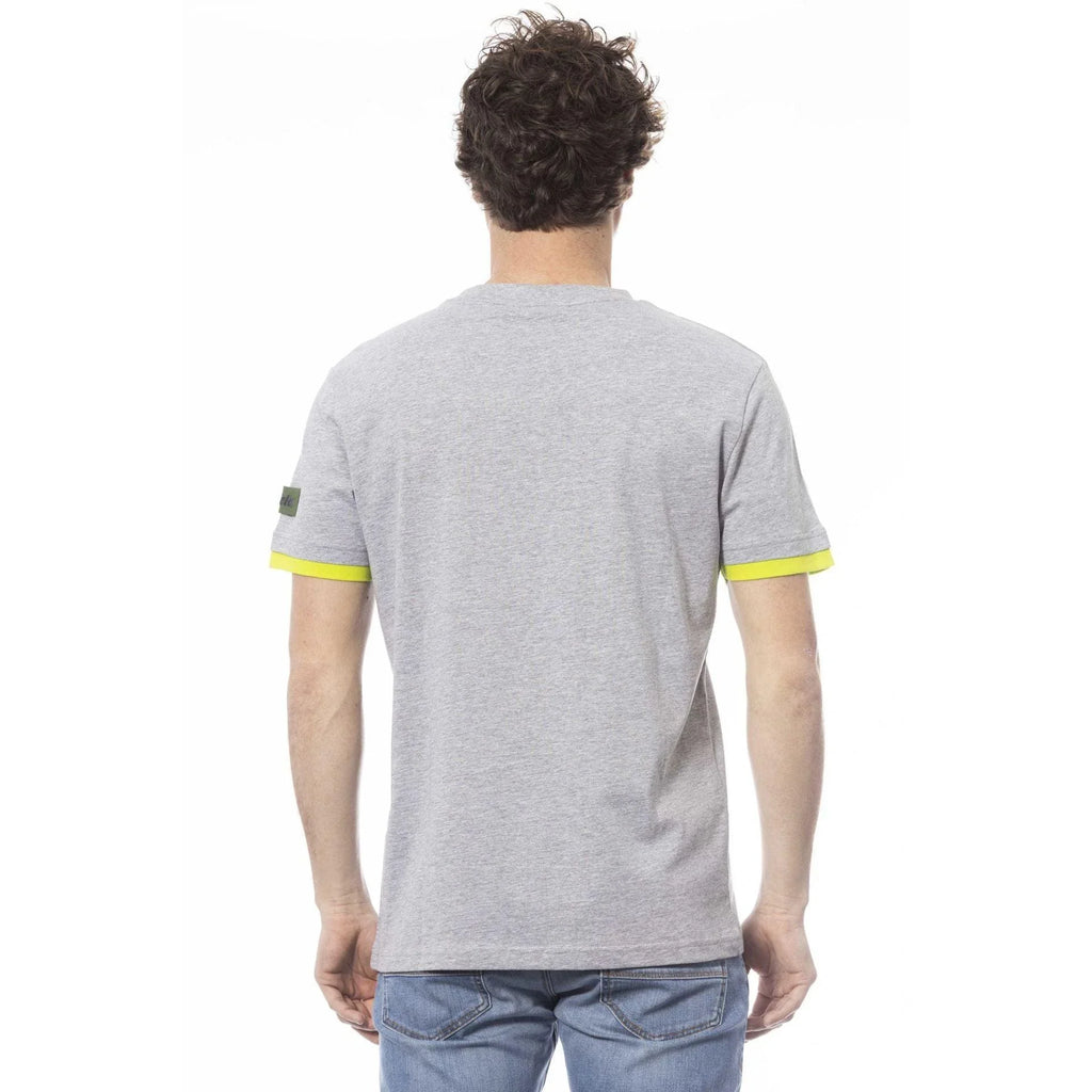 Men Crew-Neck Short-Sleeves T-Shirt – Breathable, Yellow, Blue