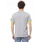 Men Crew-Neck Short-Sleeves T-Shirt – Breathable, Yellow, Blue