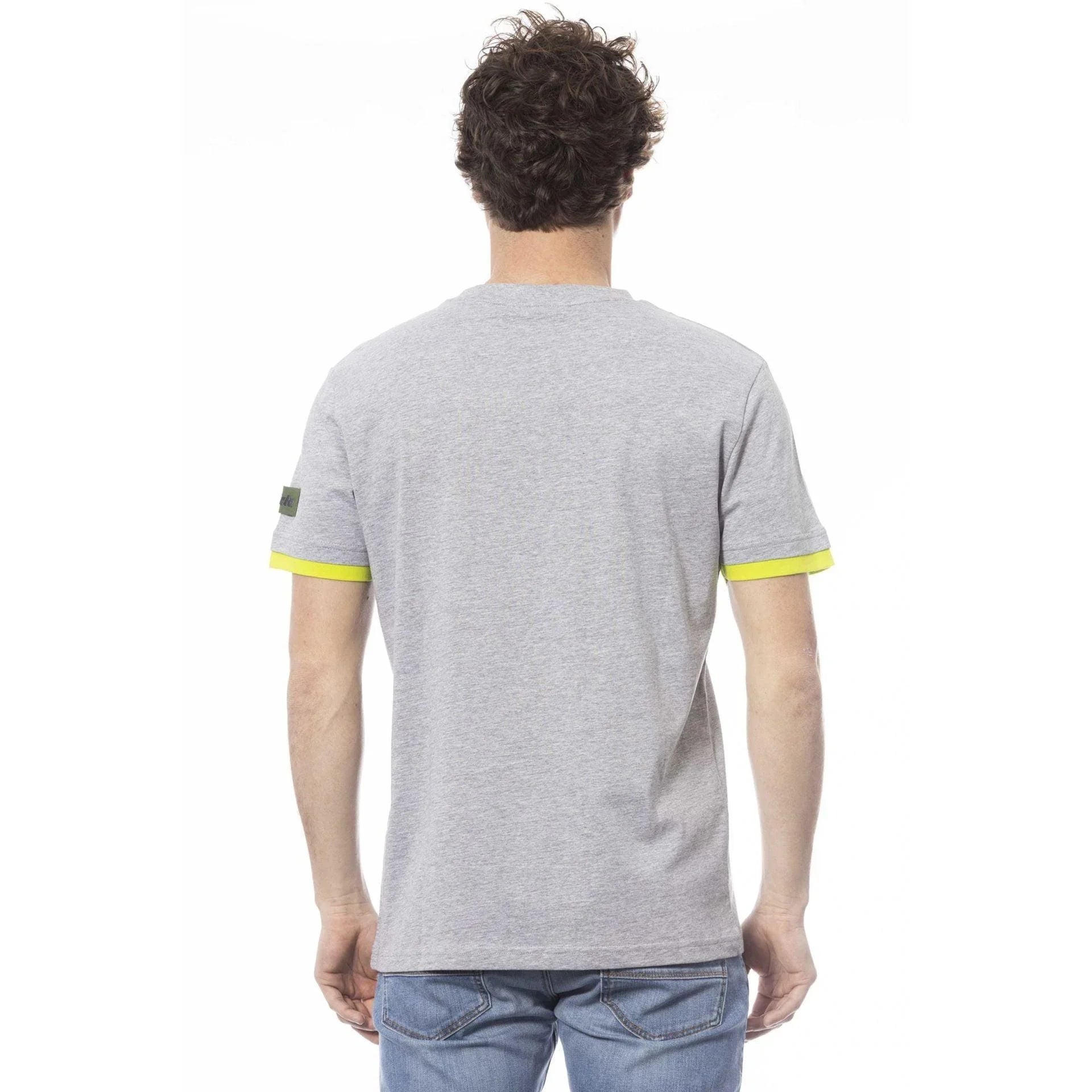 Men Crew-Neck Short-Sleeves T-Shirt – Breathable, Yellow, Blue