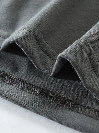 Men Henley Long-Sleeves T-Shirt – Breathable - Green, Beige -Guocali