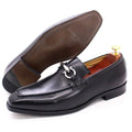 Men Horse Bit Dress Loafers - Slip-On Formal Dress Shoes