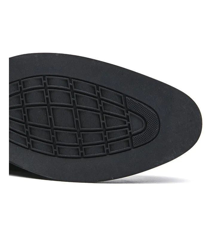 Men Horse Bit Dress Loafers - Slip-On Formal Dress Shoes