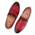Men Kiltie Dress Loafers - Buckles, Straps Monk Strap Formal Dress Shoes