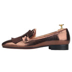 Men Kiltie Dress Loafers - Slip-On Formal Dress Shoes