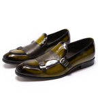 men loafers - patent leather, leather, rubber