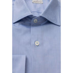Men Long Sleeves Cotton Dress Shirt – Breathable - Blue -Guocali