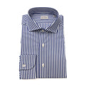 Men Long Sleeves Cotton Dress Shirt – Breathable - Blue, White -Guocali