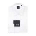 Men Long Sleeves Point Collar Dress Shirt – Breathable - White -Guocali