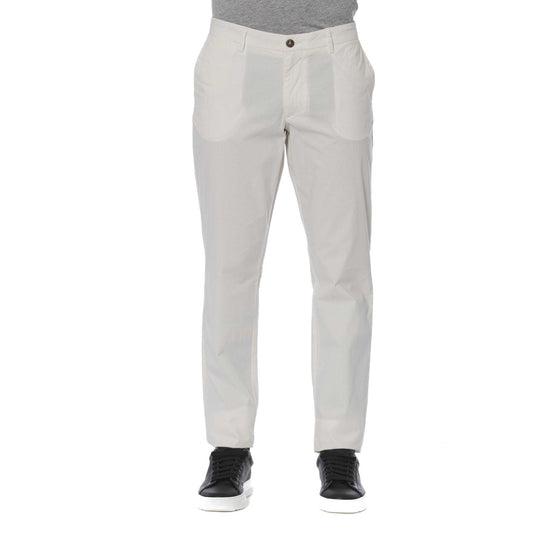 Men-Pants-Trousers-Brand-Trussardi Jeans-Clothing-White-GUOCALI