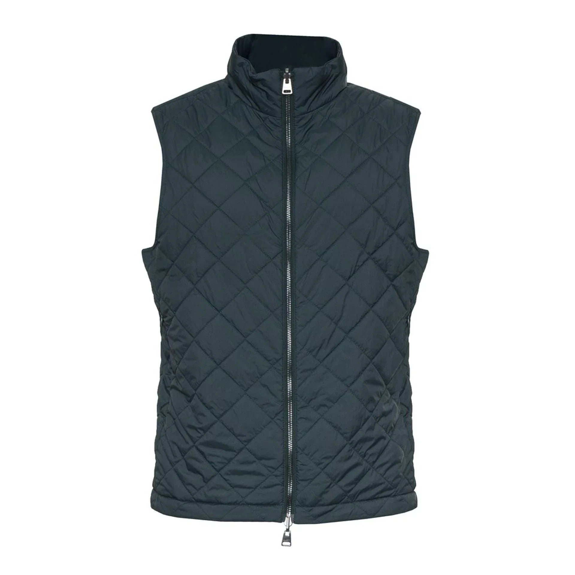 Men Puffer Vest - Lightweight - Collarless Black -Guocali
