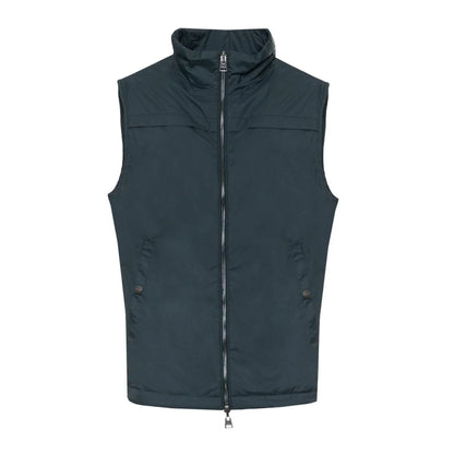 Men Puffer Vest - Lightweight - Collarless Black -Guocali