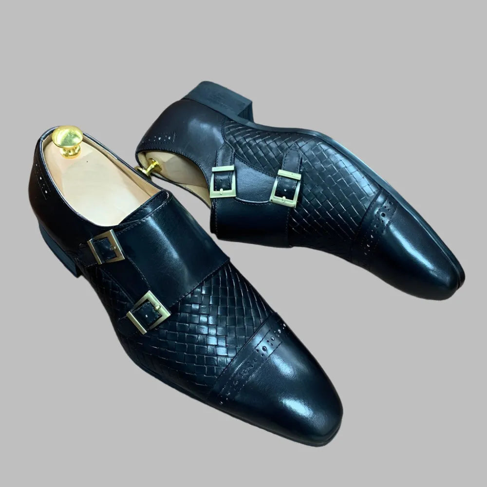 Men's Formal Dress Shoes - Monk Strap Shoes