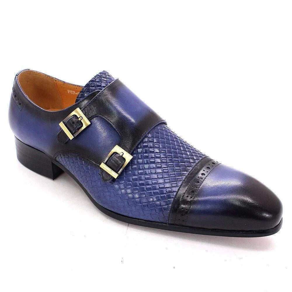 Men's Formal Dress Shoes - Monk Strap Shoes