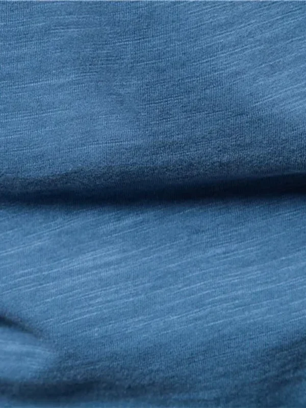 Men's Round-Neck Short-Sleeves T-Shirt – Lightweight - Red -Guocali