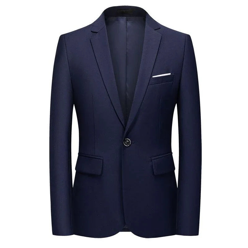 Men's Suit Jacket - Lightweight Blazer - Navy, Blue