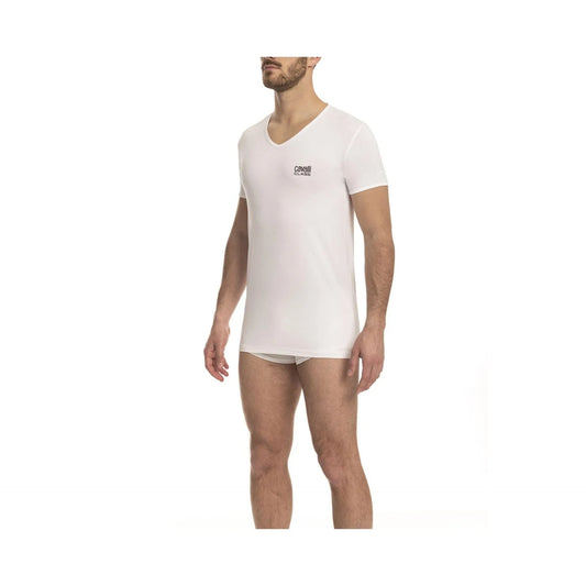 Men’s Underwear T-Shirt – Breathable - White -Guocali