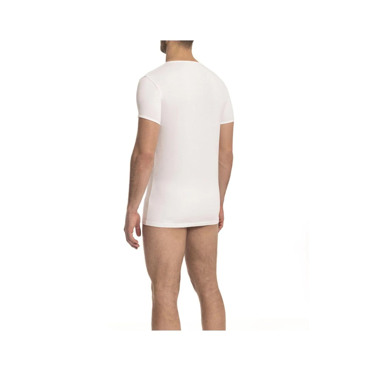 Men’s Underwear T-Shirt – Breathable - White -Guocali
