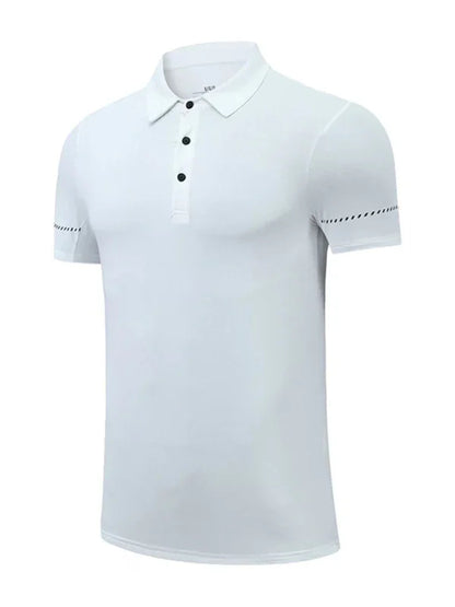 Men Short Sleeves Polo Shirt – Quick-Drying - Green -Guocali