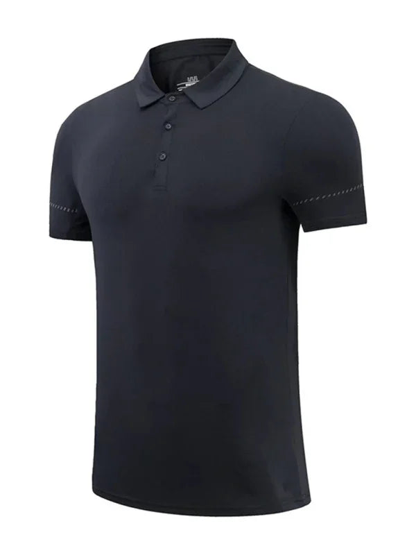 Men Short Sleeves Polo Shirt – Quick-Drying - Green -Guocali