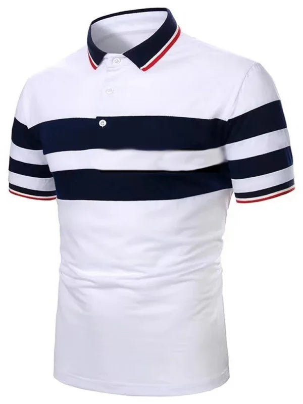 Men Short Sleeves Polo Shirt – Quick-Drying, Navy