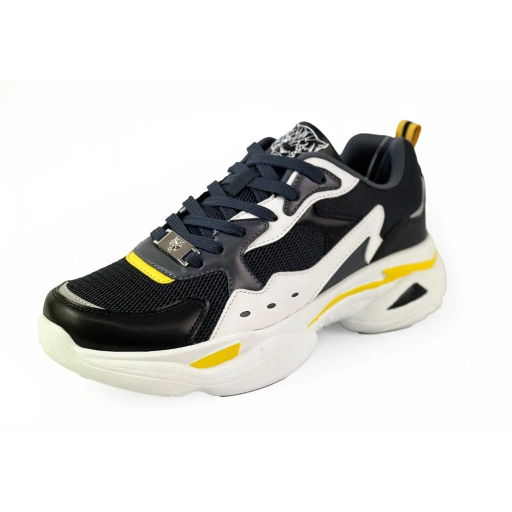 Men Sneakers - Chunky Athletic Low-Top Sneakers Shoes