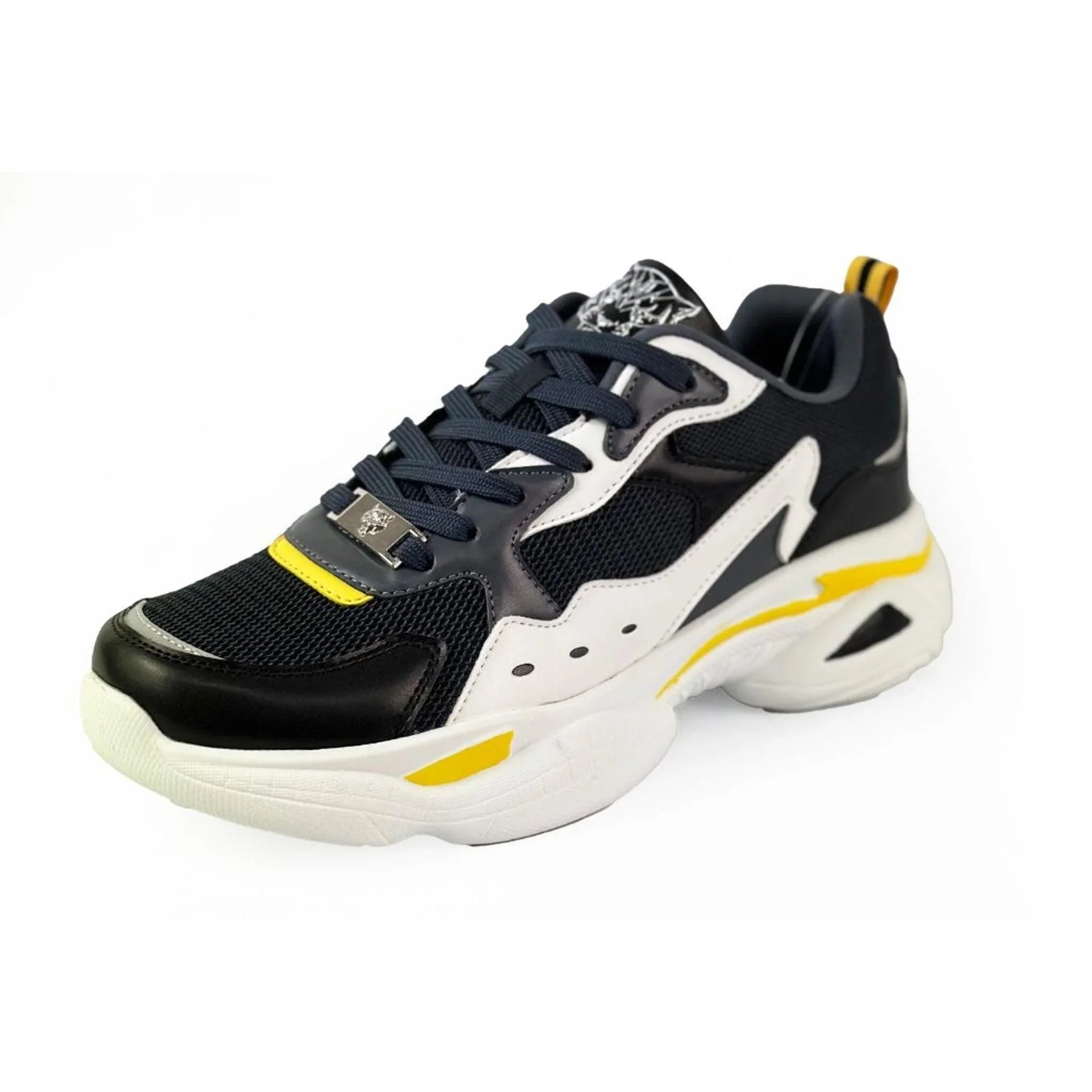 Men Sneakers - Chunky Athletic Low-Top Sneakers Shoes