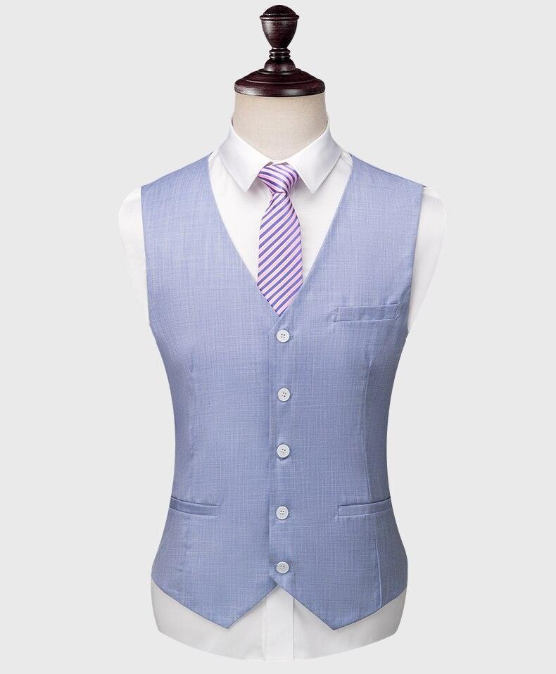 Men Suit - Carlo Blue 3-Piece Suit - 3-Piece Suit - Guocali