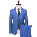 Elegant Men’s Suit - Solid Single-Breasted