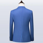 Elegant Men’s Suit - Solid Single-Breasted
