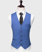 Elegant Men’s Suit - Solid Single-Breasted