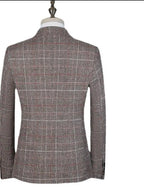 Men Suit Jacket - Breathable Blazer - Light Brown, Beige, Gray, Black