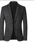 Men Suit Jacket - Lightweight Blazer, Gray